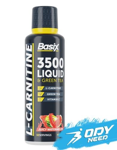 بيسيكس 3500 إل-كارنيتين والشاي الأخضر ب 480 مل