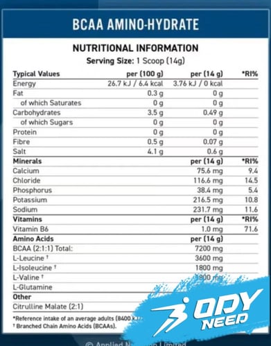 ابلايد نيوترشن بي سي ايه امينوهيدرات 450 جرام
