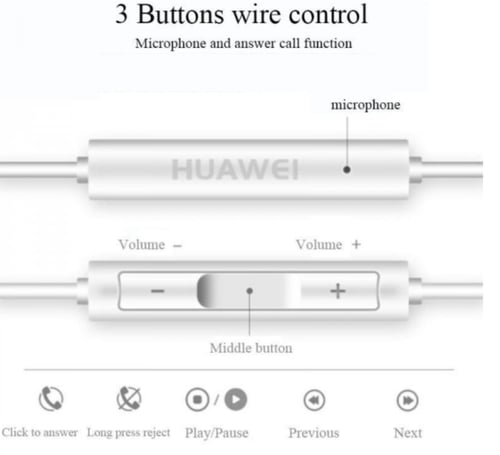 سماعة هواوي اصلي مدخل تايب سي