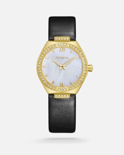Women's leather watch from Al-Fayad, three-year wa...