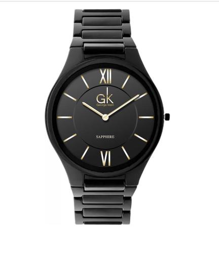 Men's watch from stainless steel from GK company against scratching