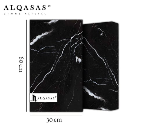 رخام بلاك ماركينا تركي مقاس 60*30