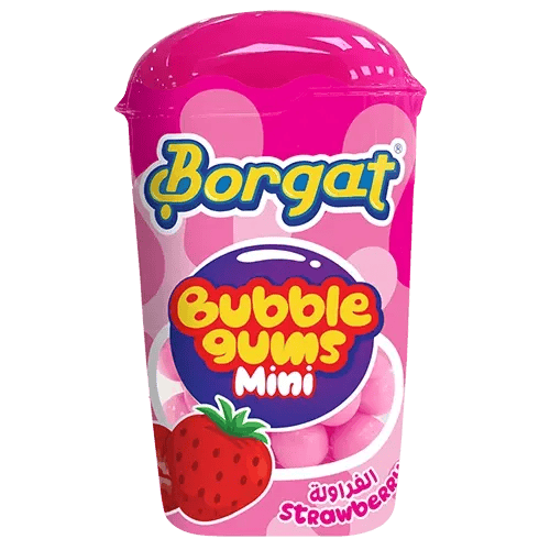 علك بورقات فراولة