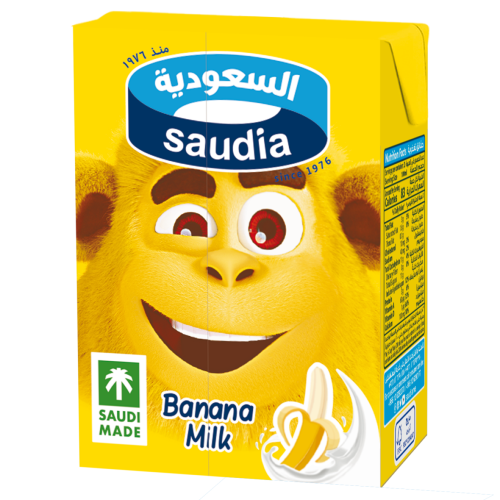 حليب السعوديه موز