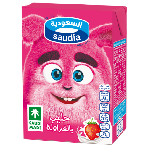 حليب السعودية فراولة