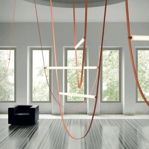 نجف ليد حبال بثلاث حبال و أطوالها مختلفة