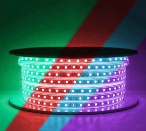 شريط ليد ملون بريموت تحكم خطين 11 واط- 96 لمبة RGB