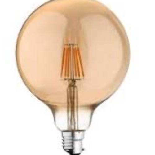 Edison Light G125 transparent honey-colored -8W