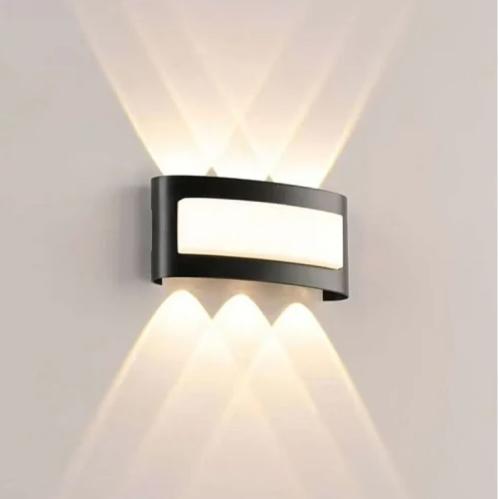 Outdoor wall lamp with three lenses 6w