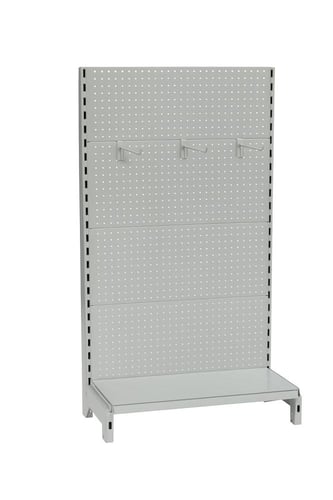رف عرض معدني مثقب جندولة خلفية 220×100×40 سم لعرض...