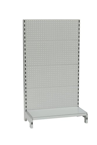رف عرض معدني مثقب جندولة خلفية 220×100×40 سم لعرض...