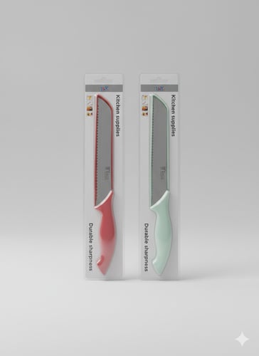 A knife with a case, single piece, multi-purpose