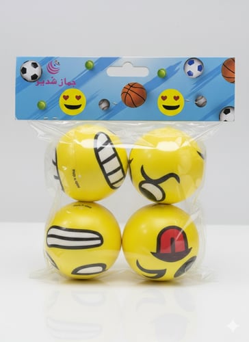 A set of 4 sponge balls.