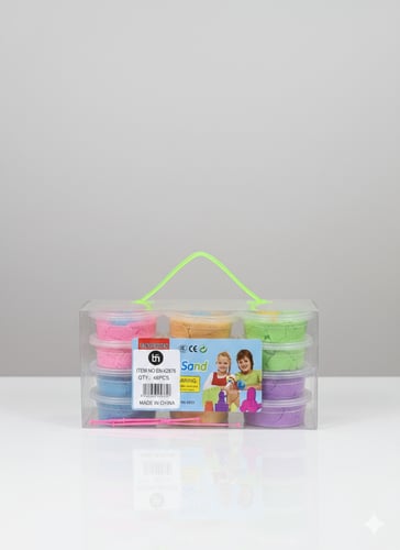 The magic sand with multiple colors consisting of...