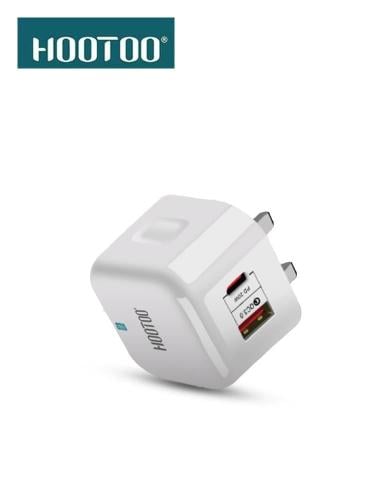 HOOTOO MX2 CHARGE USB + Type-C 38W شاحن منزلي 38وا...