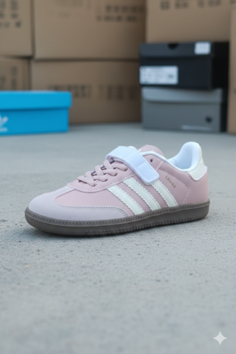 حذاء أطفال من ماركة اديداس سامبا(Adidas) وردي