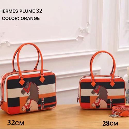 شنطة فخمة ستايل هيرمز Plume بتصميم الحصان الأنيق