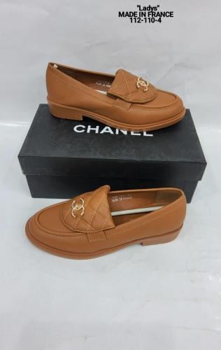 حذاء لوفر نسائي من ماركة شانيل Chanel - بني مطفي