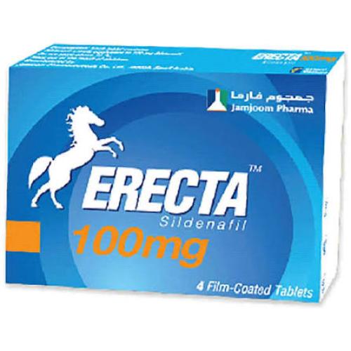 ERECTA 100MG 4FCTAB/BOX.