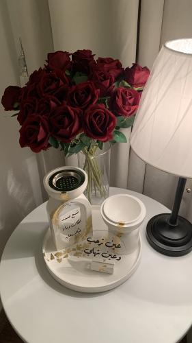 طقم مبخره بالقلتر الذهبي بالاكريلك