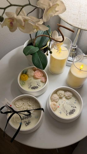 شمعة دائري متوسطه مقاس 13