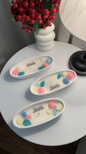 شمعة بيضاوي متوسط