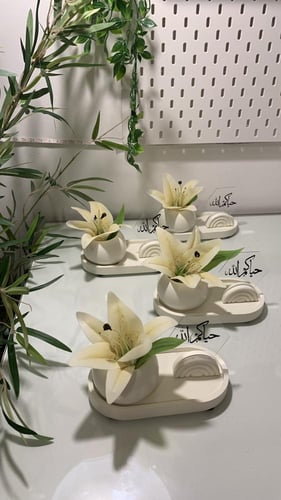 أطقم ضيافة بيج مع اكريلك