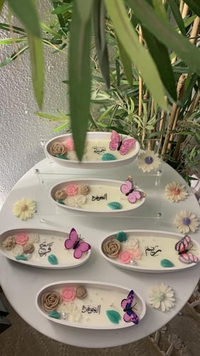 شمعة بيضاوي متوسط