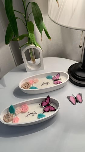 شمعة بيضاوي متوسط