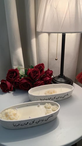 شمعة بيضاوي متوسط