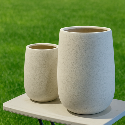 حوض طولي فايبر ابيض