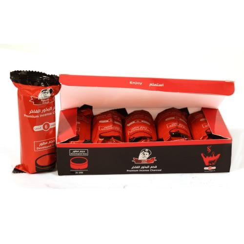 فحم السيمو - حجم وسط - مقاس (3.5) سم ، (30) قرص