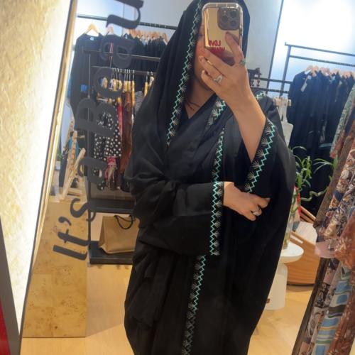 عباية كشوخية - تطريز تركواز