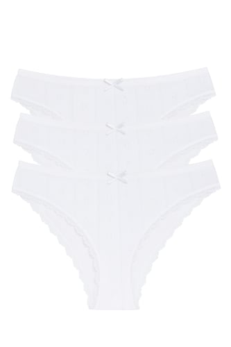 سروال داخلي من القطن 100% - 3 قطع