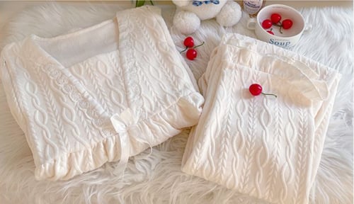 بيجاما الأمومة ( الأدفأ ) بتفاصيل أنيقة للأم-مناسب...