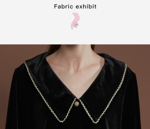 بيجاما المخمل الفاخرة بياقة أنيقة وأزارير اللؤلؤ-...