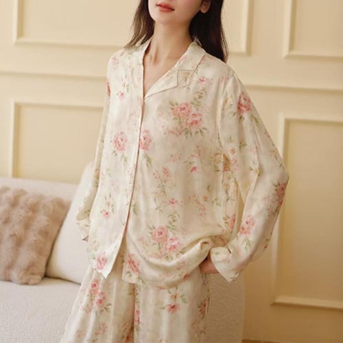 بيجاما الورود الناعمة من قماش الفيسكوز البارد (ميد...