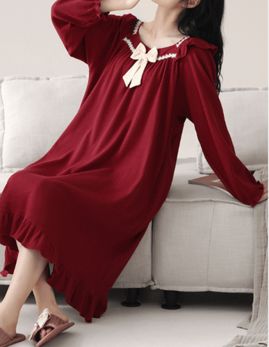 قميص أنثوي ناعم من القطن الخالص 100٪ بأكمام طويلة