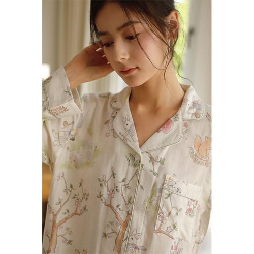 بيجاما ديزني والأرانب وتفاصيل أنيقة-اكمام طويلة