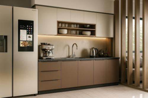 Kitchen cabinet, kitchen corner, coffee, storage c...