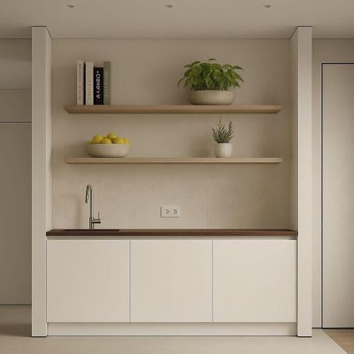 Kitchen unit and ready coffee corner