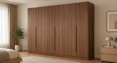 Luxury wooden wardrobe and internet | Masar Home