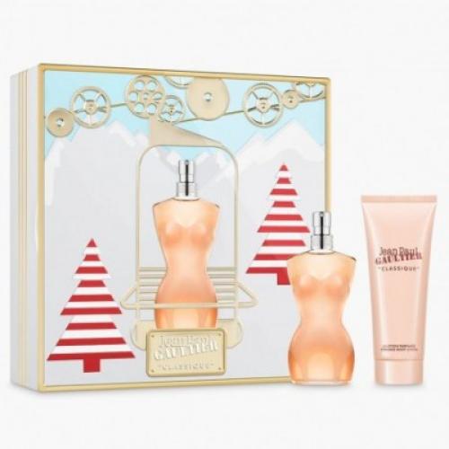مجموعة عطر جين بول كلاسيك 100 مل او دي تواليت + لو...