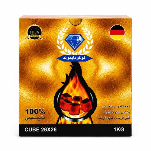 Coco Diamond Premium Natural Charcoal Cubes 26x26...