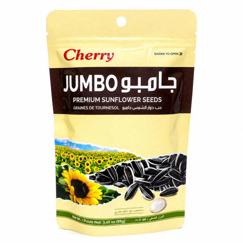 Cherry Jumbo Premium Sunflower Seeds with Sea Salt...