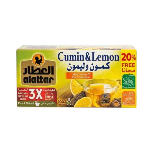 Alattar Cumin & Lemon Herbal Tea (20 Bags + 20% Fr...