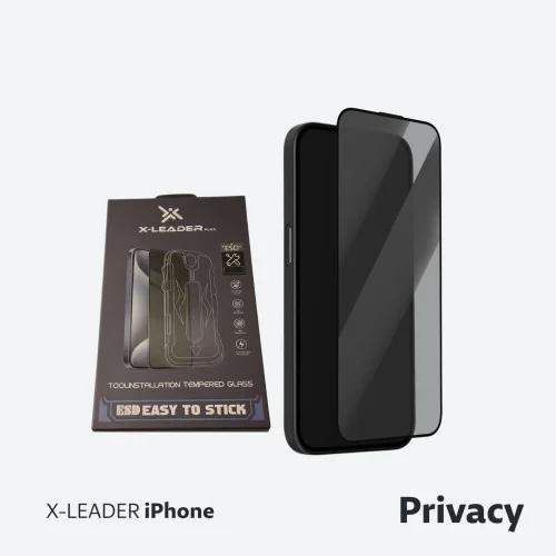 شاشة حماية مع ايطار تركيب ذاتي iPhone ملاقيف (اختر...