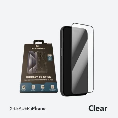 شاشة حماية مع ايطار تركيب ذاتي iPhone (اختر نوع جو...
