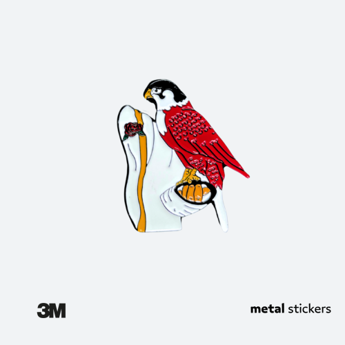 ملصق معدني صقار