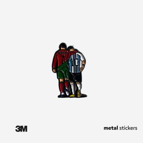 ملصق معدني ميسي و رونالدو مجتمعان